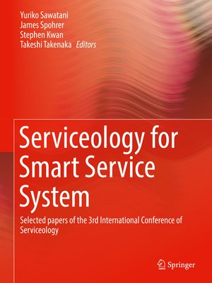 cover image of Serviceology for Smart Service System